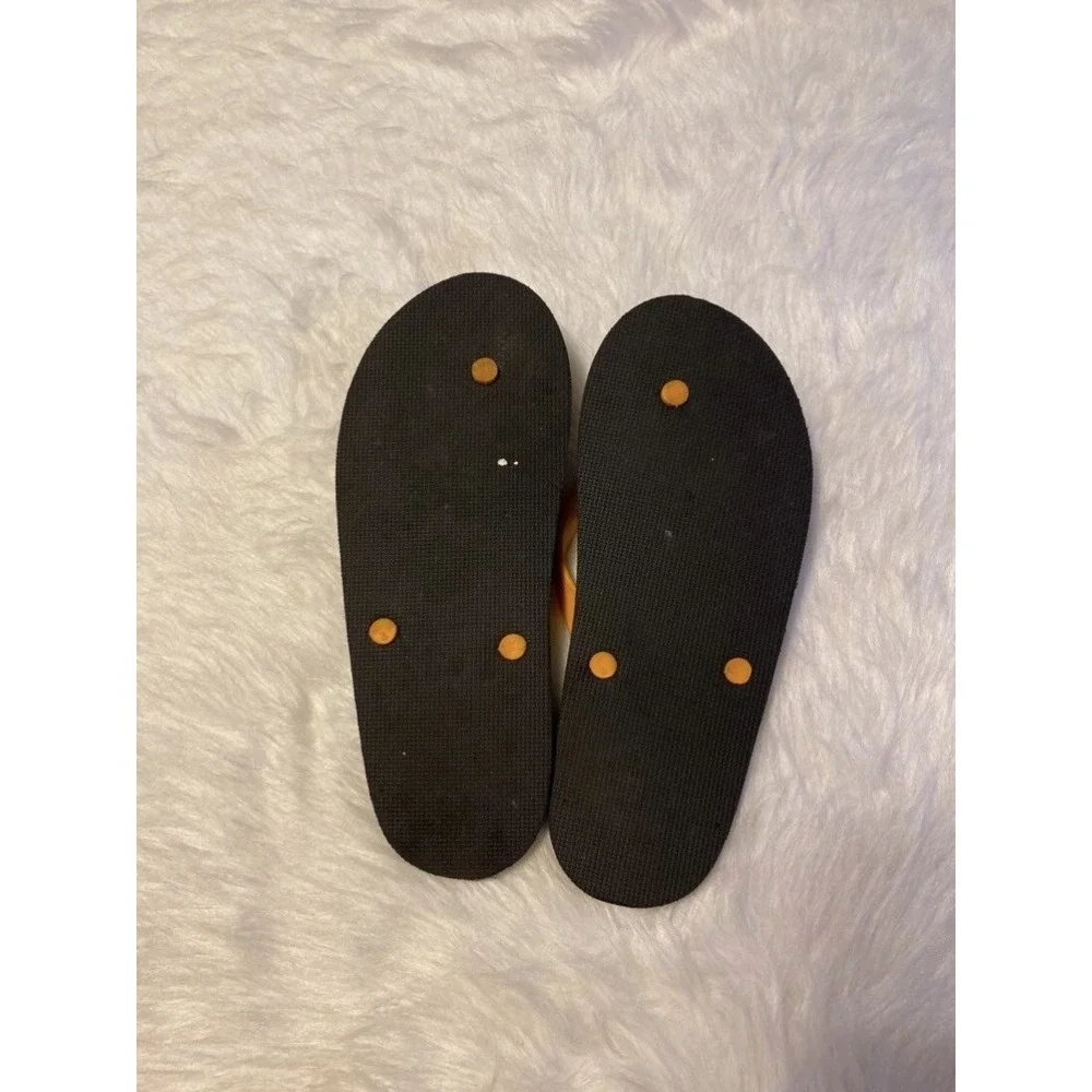Sky Zone Trampoline Park Flip Flops Mens Size‎ MXXL Black Sandals Shoes
